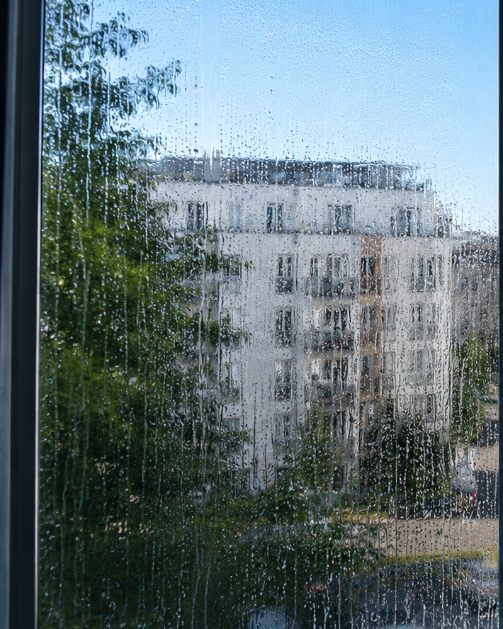 Glasreinigung vorher